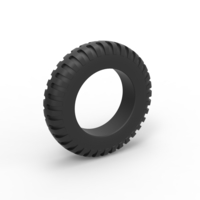 Diecast old truck tire Scale 1 to 25 - Thumbnail 1