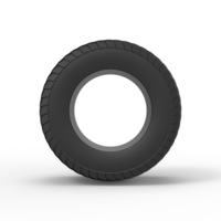 Diecast pulling tractor rear tire Scale 1 to 25 - Thumbnail 5