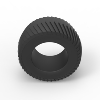 Diecast pulling tractor rear tire Scale 1 to 25 - Thumbnail 6