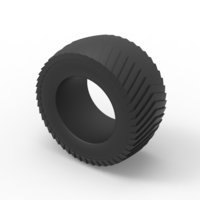 Diecast pulling tractor rear tire Scale 1 to 25 - Thumbnail 7