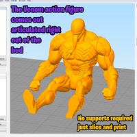 Venom Articulated Print-in-Place - Thumbnail 3