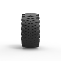 Diecast pulling tractor rear tire 2 Scale 1 to 25 - Thumbnail 4