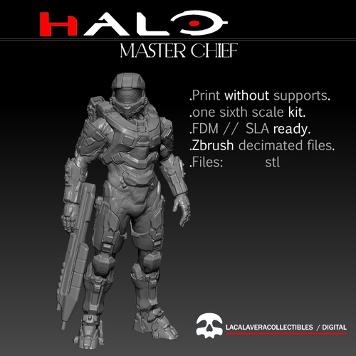 Master Chief Halo 1/6 Scale Kit 3D Print 468567