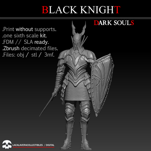 Black Knight Dark Souls one sixth scale kit 3D Print 468568