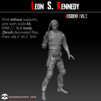 Small Leon S Kennedy one sixth scale kit 3D 3D Printing 468634