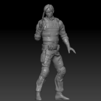 Leon S Kennedy one sixth scale kit 3D - Thumbnail 4