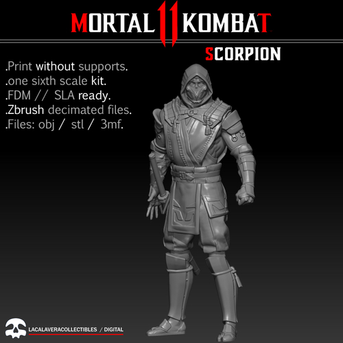 Scorpion MK11 one sixth scale kit 3D Print 468667