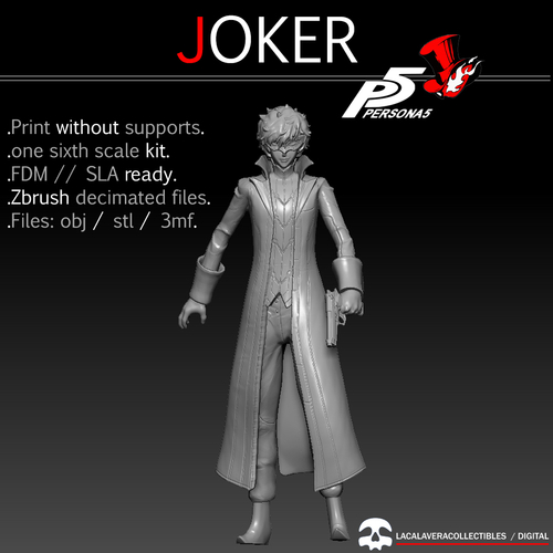 Persona 5 Joker one sixth scale kit 3D Print 468706