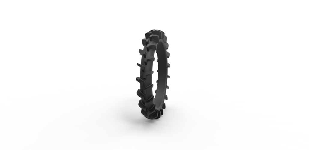 Diecast swamp buggy tire Scale 1 to 25 3D Print 468729