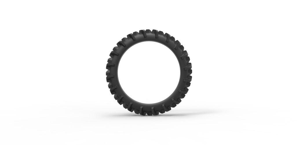 Diecast swamp buggy tire Scale 1 to 25 3D Print 468731