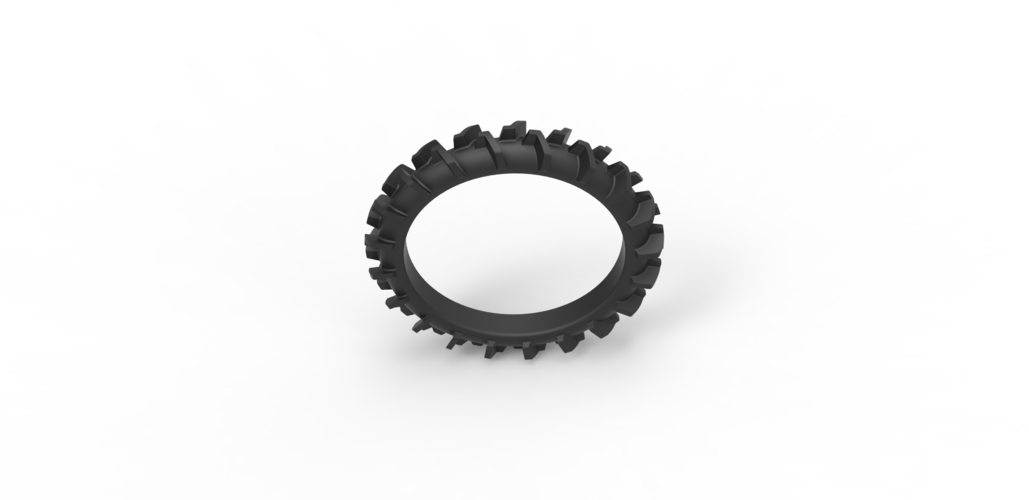 Diecast swamp buggy tire Scale 1 to 25 3D Print 468732