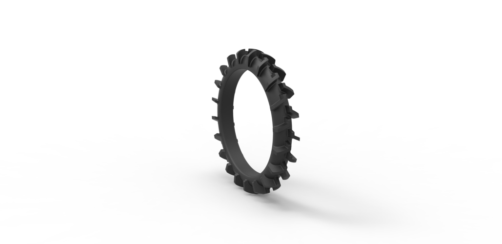 Diecast swamp buggy tire Scale 1 to 25 3D Print 468734