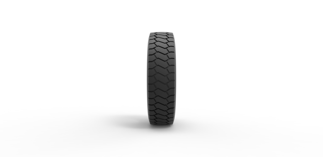 Diecast truck tire Scale 1 to 25 3D Print 468744