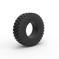 Small Diecast military truck tire Scale 1 to 25 3D Printing 468766