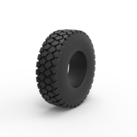 Diecast military truck tire Scale 1 to 25 - Thumbnail 2