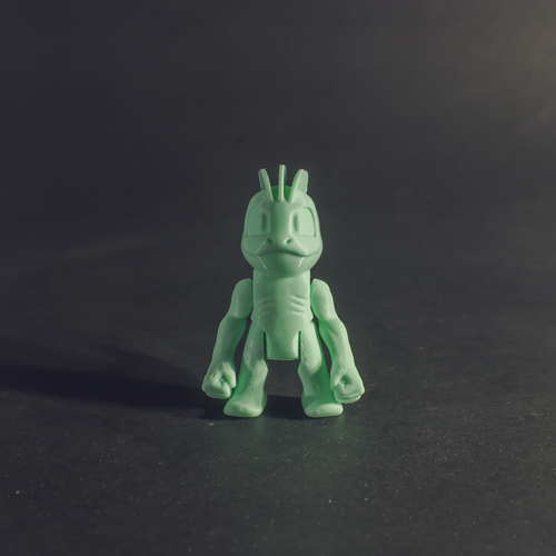 Pokemon Machop articulated Print-in-place 3D Print 468780