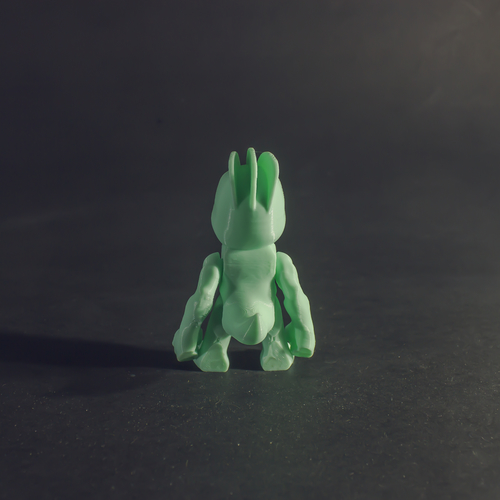 Pokemon Machop articulated Print-in-place 3D Print 468782