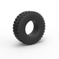 Diecast military truck tire 2 Scale 1 to 25 - Thumbnail 1