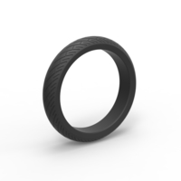 Diecast chopper front tire Scale 1 to 10 - Thumbnail 1