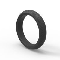 Diecast chopper front tire Scale 1 to 10 - Thumbnail 7