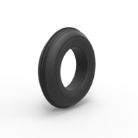 Diecast dune buggy front tire Scale 1 to 10 - Thumbnail 2