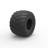 Diecast monster truck tire Scale 1 to 25 - Thumbnail 2