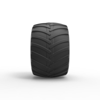 Diecast monster truck tire Scale 1 to 25 - Thumbnail 4