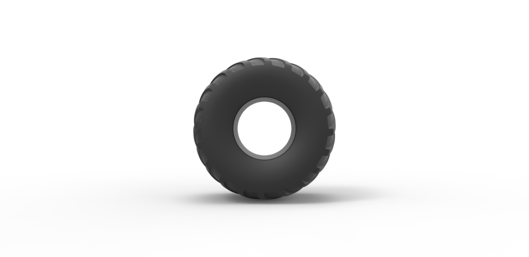 Diecast monster truck tire Scale 1 to 25 3D Print 468829