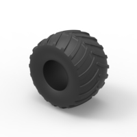 Diecast monster truck tire Scale 1 to 25 - Thumbnail 7