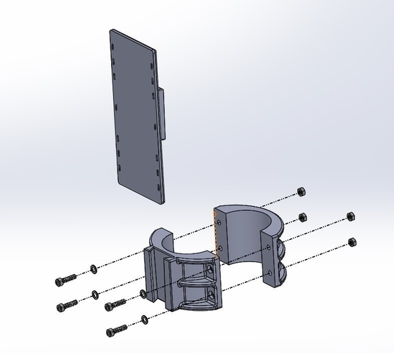 Power/USB Telescope Mounting system 3D Print 468833