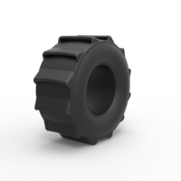 Diecast mud dragster tire Scale 1 to 25 - Thumbnail 2