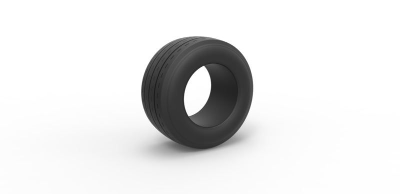 Diecast race tire Scale 1 to 10