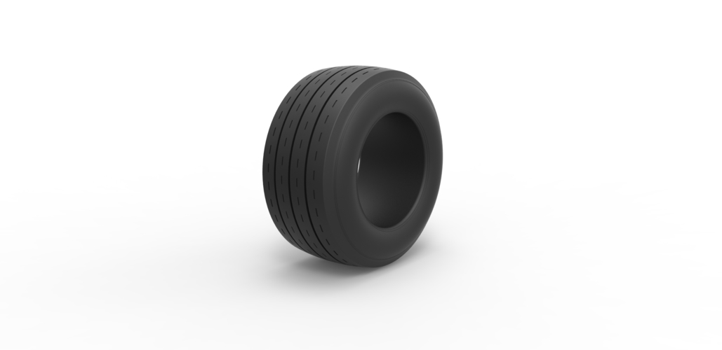 Diecast race tire Scale 1 to 10 3D Print 468844