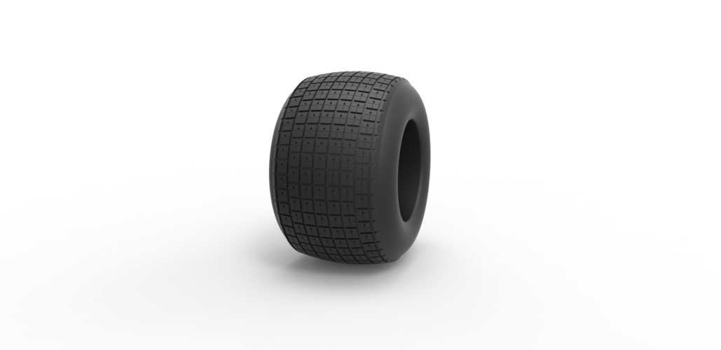 Diecast race tire 2 Scale 1 to 10 3D Print 468853