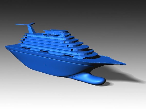 Toy Cruise Ship 11In