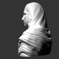 Mona Lisa 3D print model - Thumbnail 3