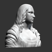Mona Lisa 3D print model - Thumbnail 5
