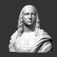 Mona Lisa 3D print model - Thumbnail 6