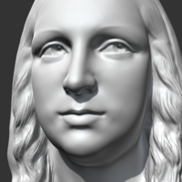 Mona Lisa 3D print model - Thumbnail 7