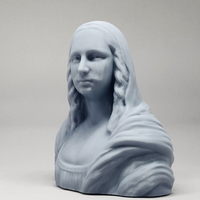 Mona Lisa 3D print model - Thumbnail 9