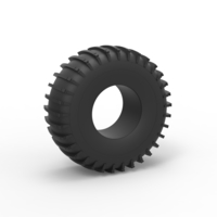 Small Diecast Trom tire Scale 1 to 25 3D Printing 469097