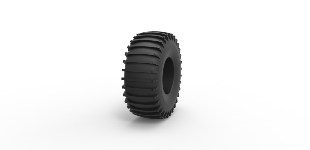 Diecast Trom tire Scale 1 to 25 3D Print 469099