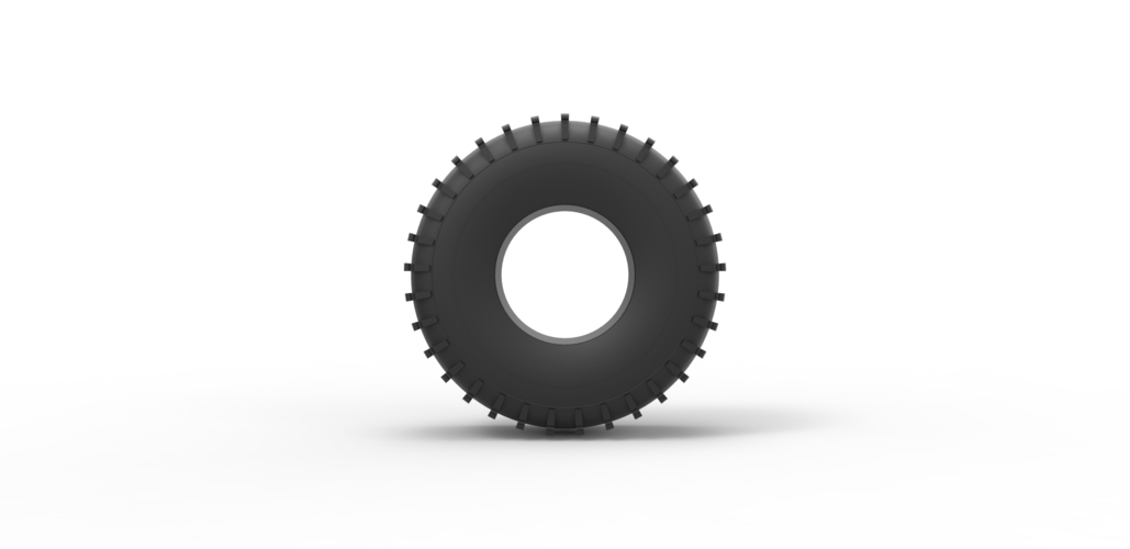 Diecast Trom tire Scale 1 to 25 3D Print 469101