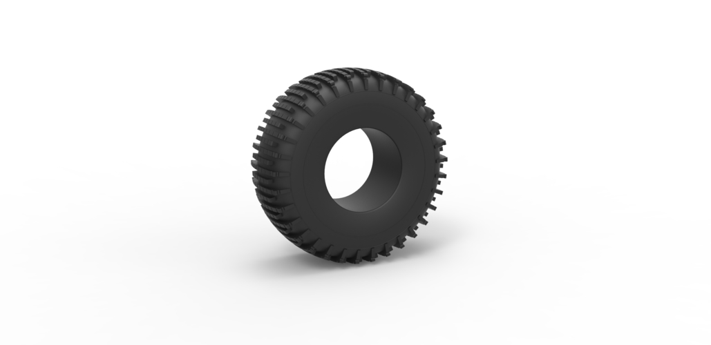 Diecast Trom tire 3 Scale 1 to 25 3D Print 469181