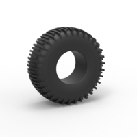 Small Diecast Trom tire 3 Scale 1 to 25 3D Printing 469181