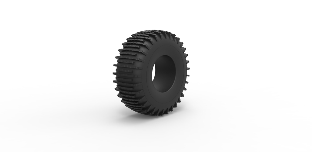 Diecast Trom tire 3 Scale 1 to 25 3D Print 469182