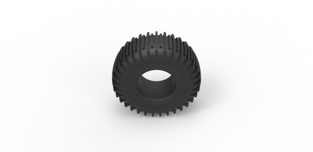 Diecast Trom tire 3 Scale 1 to 25 3D Print 469186