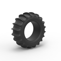 Diecast Dune buggy rear tire Scale 1 to 10 - Thumbnail 2