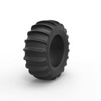 Diecast Dune buggy rear tire Scale 1 to 10 - Thumbnail 3