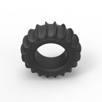 Diecast Dune buggy rear tire Scale 1 to 10 - Thumbnail 6